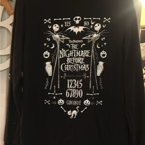 Disney Black Long Sleeve Tee - The Nightmare Before Christmas